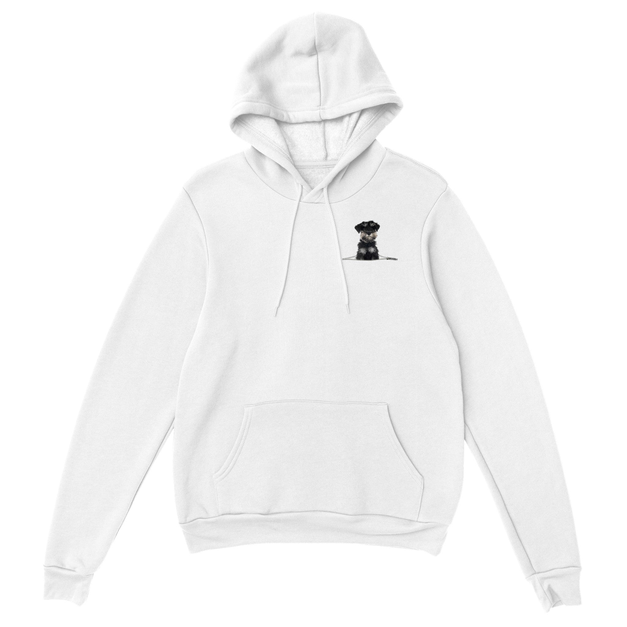 Miniature Schnauzer Zip Unisex Pullover Hoodie
